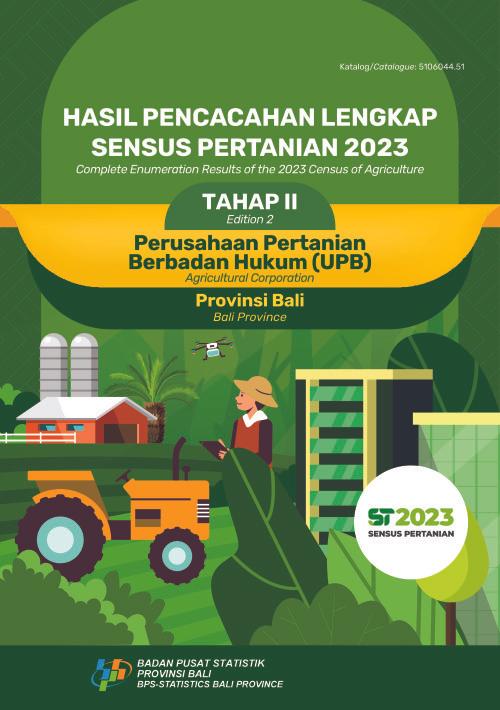 Complete Enumeration Results of the 2023 Census of Agriculture - Edition 2: Agricultural Corporation Bali Province