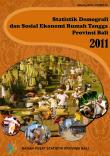 Statistik Demografi Dan Sosial Ekonomi Provinsi Bali 2011